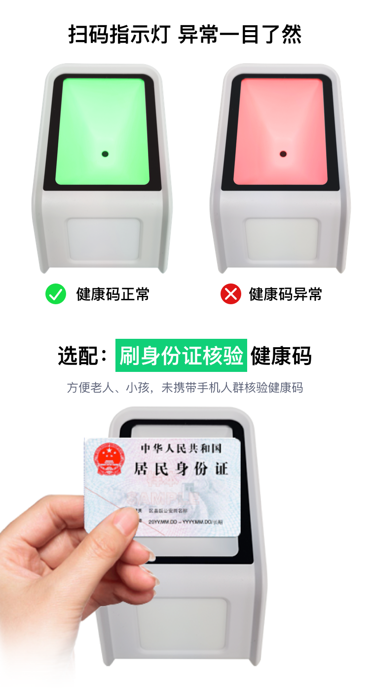 OCR健康码行程卡核验扫码盒